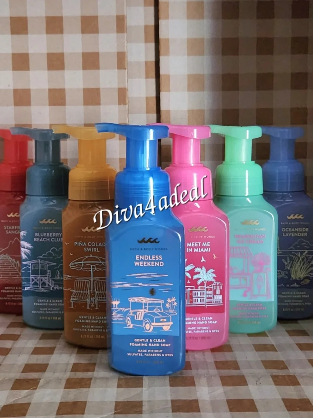 7X Bath & Body Works SPRING Foam Hand Soap Collection Set Bundle